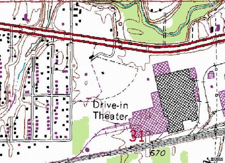 Wayne Drive-In Theatre - Topo